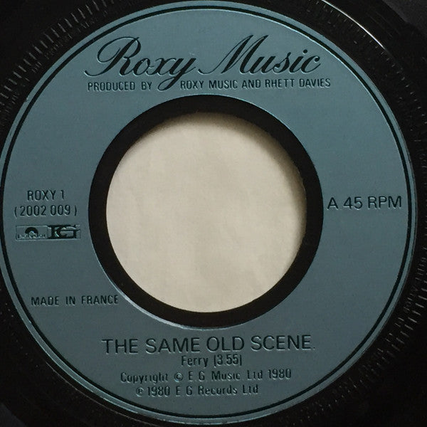 Roxy Music - The Same Old Scene (7", Single, Lar)