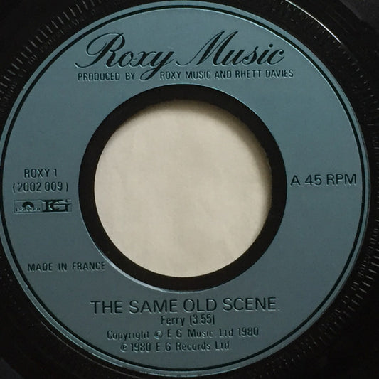 Roxy Music - The Same Old Scene (7", Single, Lar)