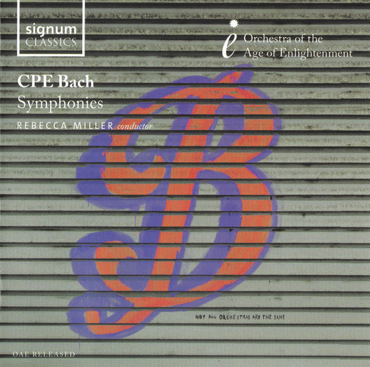 CPE Bach* – Orchestra Of The Age Of Enlightenment, Rebecca Miller - Symphonies (CD, Album)