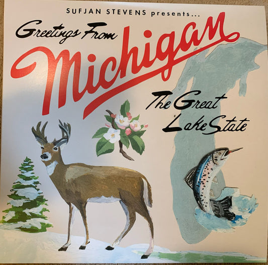Sufjan Stevens - Greetings From Michigan (The Great Lake State) (2xLP, Album, RE, RP)