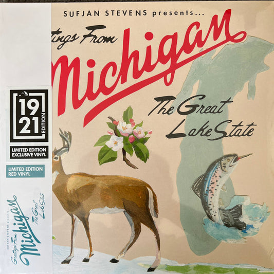 Sufjan Stevens - Greetings From Michigan (The Great Lake State) (2xLP, Album, Ltd, Red)