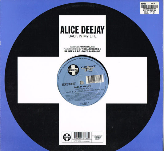 Alice Deejay - Back In My Life (12", Single)
