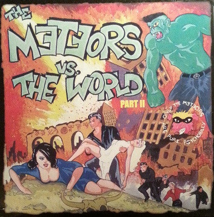 The Meteors (2) - The Meteors Vs. The World - Part II (LP, Album, RE)