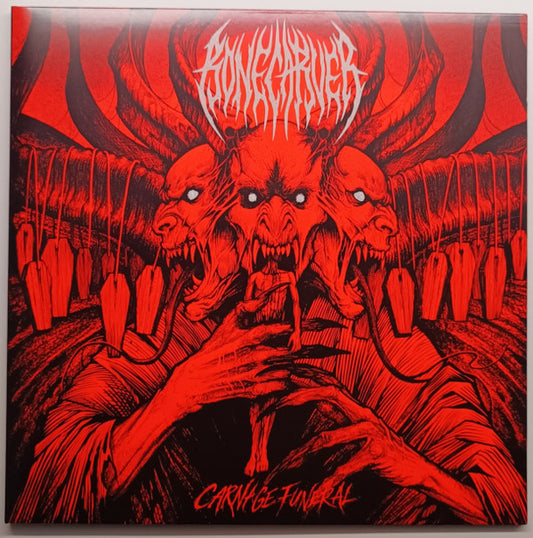 Bonecarver - Carnage Funeral (LP, Album, Ltd, Red)