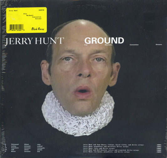 Jerry Hunt - Ground: Five Mechanic Convention Streams (2xLP, Album, RE)
