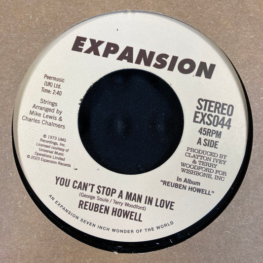 Reuben Howell - You Can't Stop A Man In Love / When You Take Another Chance On Love (7", RE)