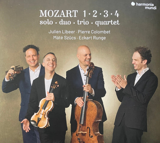 Mozart* - Julien Libeer · Pierre Colombet · Máté Szücs · Eckart Runge - 1 · 2 · 3 · 4 – Solo · Duo · Trio · Quartet (CD, Album)