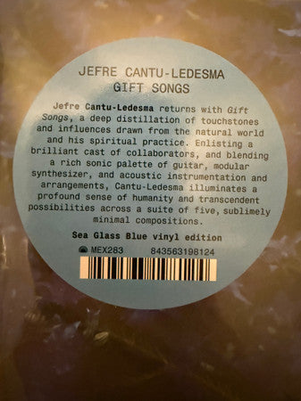 Jefre Cantu-Ledesma - Gift Songs (LP, Album, Ltd, RP, Sea)