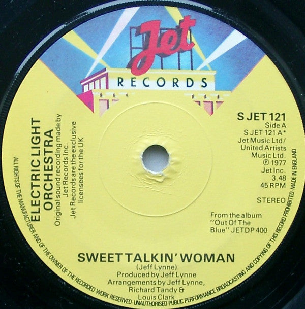 Electric Light Orchestra - Sweet Talkin' Woman (7", Single, Sol)
