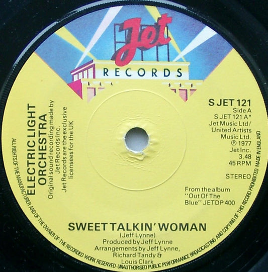 Electric Light Orchestra - Sweet Talkin' Woman (7", Single, Sol)