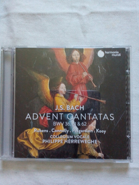 J. S. Bach* / Sibylla Rubens, Sarah Connolly, Christoph Prégardien, Peter Kooy*, Collegium Vocale, Philippe Herreweghe - Advent Cantatas BWV 36, 61 & 62 (CD, RE)