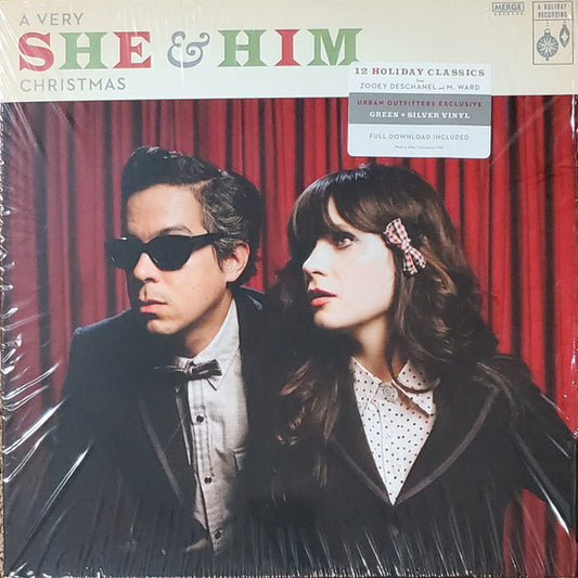 She & Him - A Very She & Him Christmas  (LP, Album, Ltd, RE, Gre)