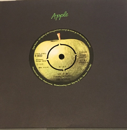 The Beatles - Let It Be (7", Single, Pus)