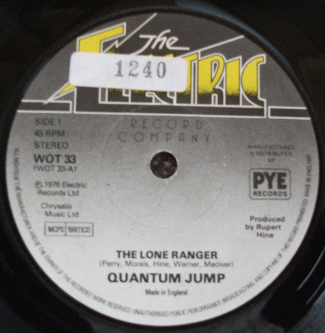 Quantum Jump - The Lone Ranger (7", Sol)