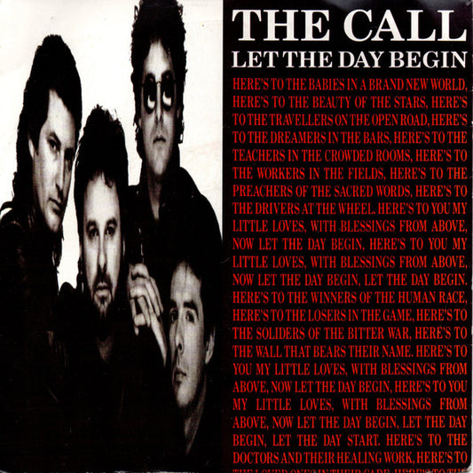 The Call - Let The Day Begin (7", Single, Inj)