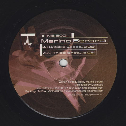 Marino Berardi - Untitled Loops / Tribal Shot (12", EP)