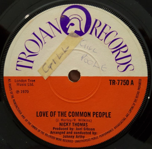 Nicky Thomas / The Destroyers - Love Of The Common People / Compass (7", Single, Sol)
