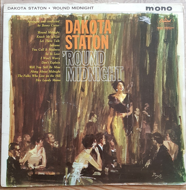 Dakota Staton - 'Round Midnight (LP, Album, Mono)