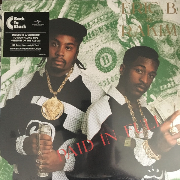 Eric B. & Rakim - Paid In Full (2xLP, Album, RE, 180)