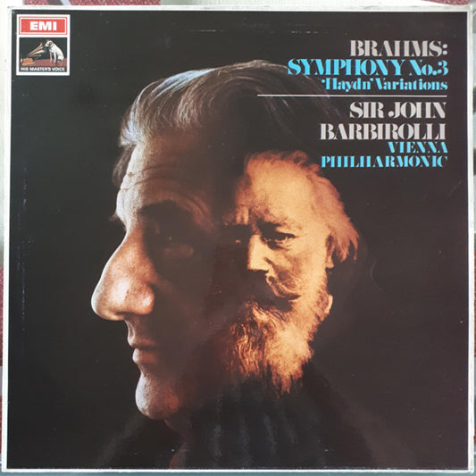 Brahms*, Sir John Barbirolli, Vienna Philharmonic Orchestra* - Symphony No. 3 / 'Haydn' Variations (LP, RE)