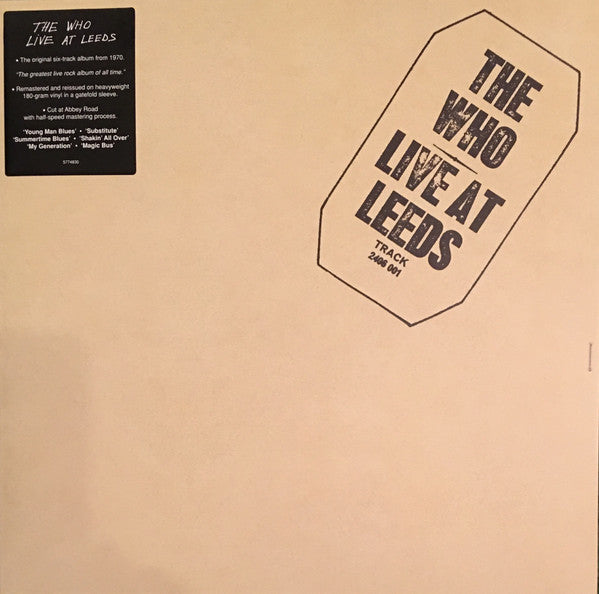 The Who - Live At Leeds (LP, Album, RE, RM, 180)