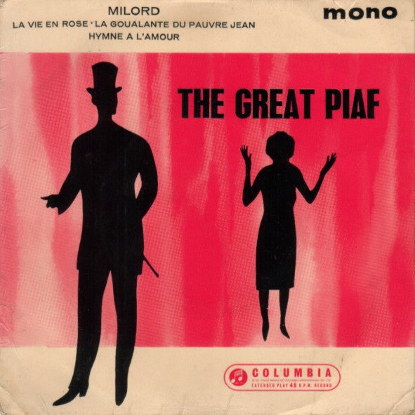 Edith Piaf - The Great Piaf (7", EP, Mono)