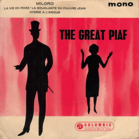 Edith Piaf - The Great Piaf (7", EP, Mono)