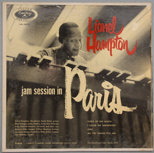 Lionel Hampton - Jam Session In Paris (LP, Mono)