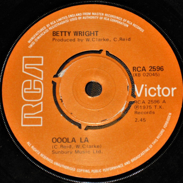 Betty Wright - Ooola La (7", Single)
