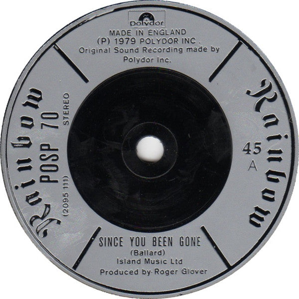 Rainbow - Since You Been Gone (7", Single, Sil)