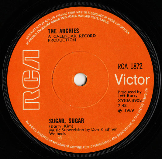 The Archies - Sugar, Sugar (7", Sol)