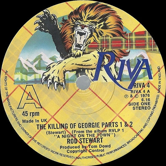 Rod Stewart - The Killing Of Georgie Parts 1 & 2 (7", Single)
