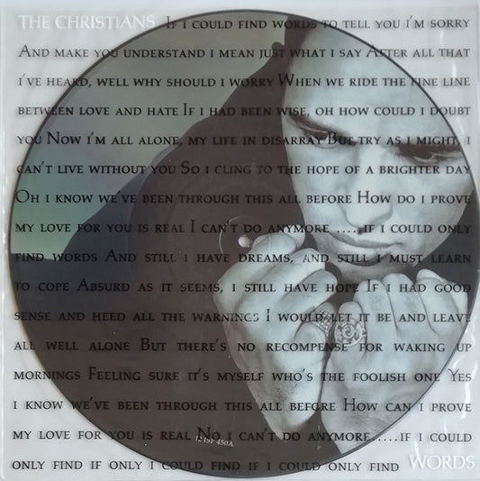 The Christians - Words (12", Single, Pic)