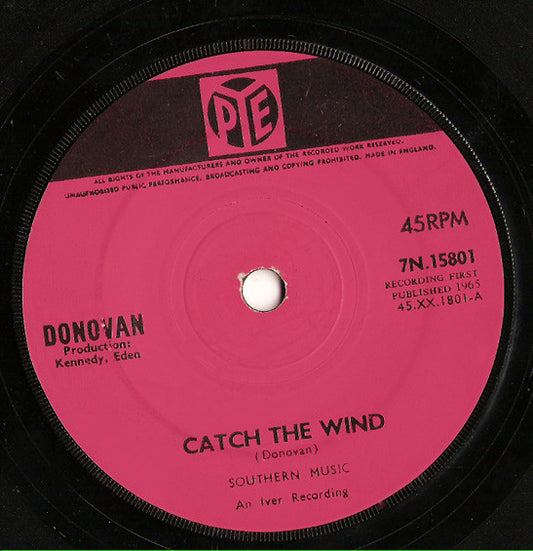 Donovan - Catch The Wind (7", Single, Sol)