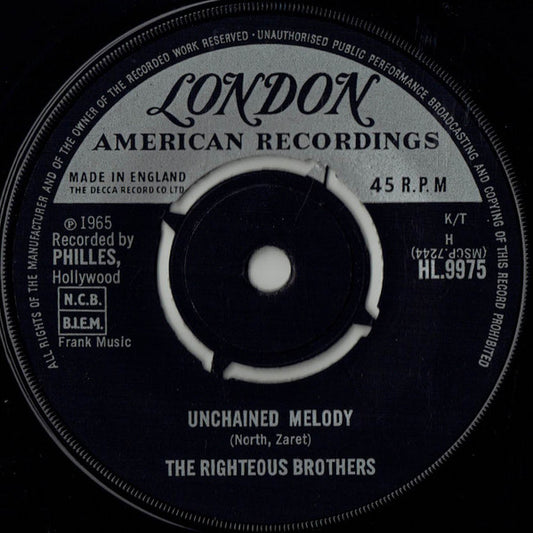 The Righteous Brothers - Unchained Melody (7", Single)