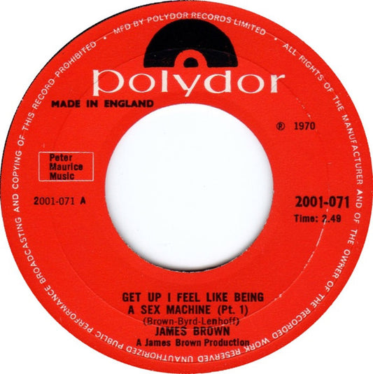 James Brown - Get Up I Feel Like Being A Sex Machine (7", Single, Lar)