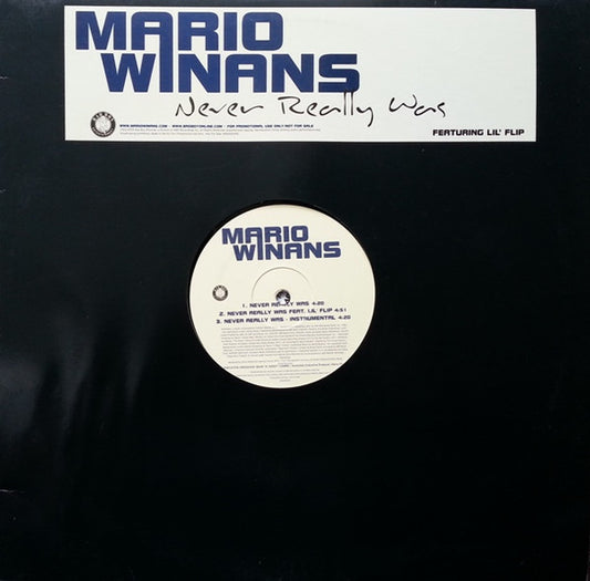Mario Winans - Never Really Was (12", Promo)