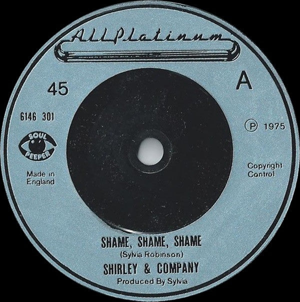 Shirley & Company - Shame, Shame, Shame (7", Single)