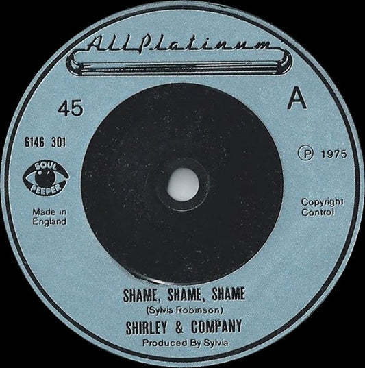 Shirley & Company - Shame, Shame, Shame (7", Single)