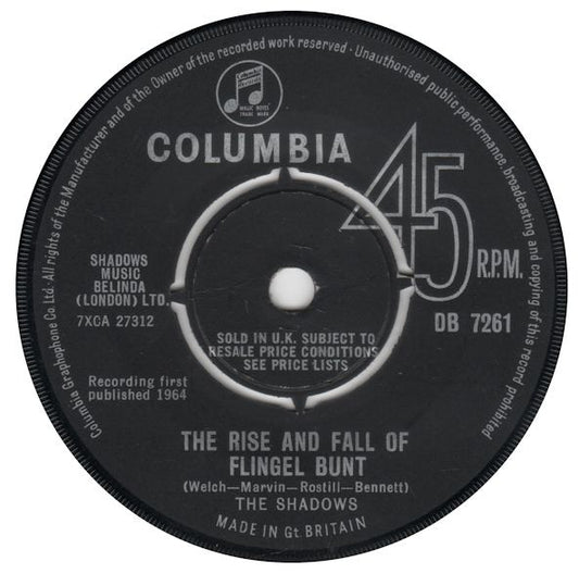The Shadows - The Rise And Fall Of Flingel Bunt (7", Single)