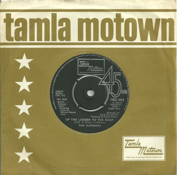 The Supremes - Up The Ladder To The Roof (7", Single, RE)