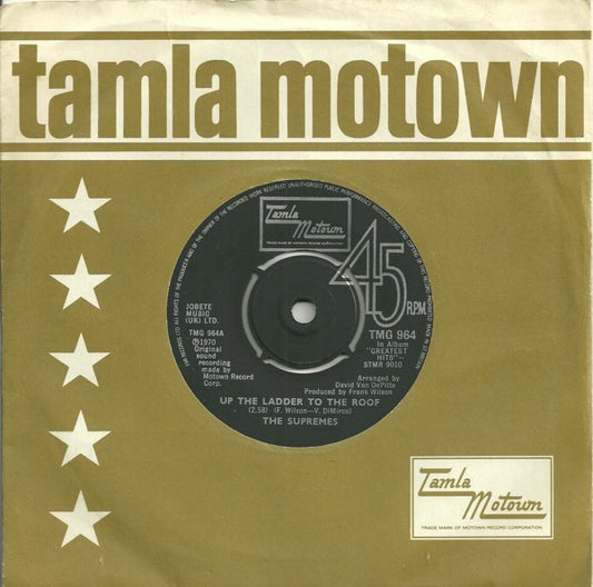 The Supremes - Up The Ladder To The Roof (7", Single, RE)