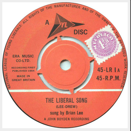 Brian Lee (13), Jo Grimond - The Liberal Song (7")