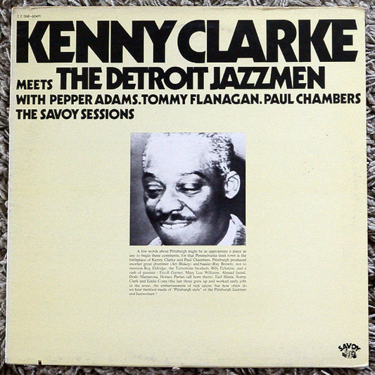 Kenny Clarke Meets The Detroit Jazzmen - Kenny Clarke Meets The Detroit Jazzmen With Pepper Adams, Tommy Flanagan, Paul Chambers (LP, Album, Mono)