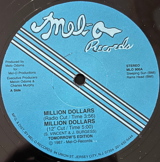 Tomorrow's Edition - Million Dollars (12")