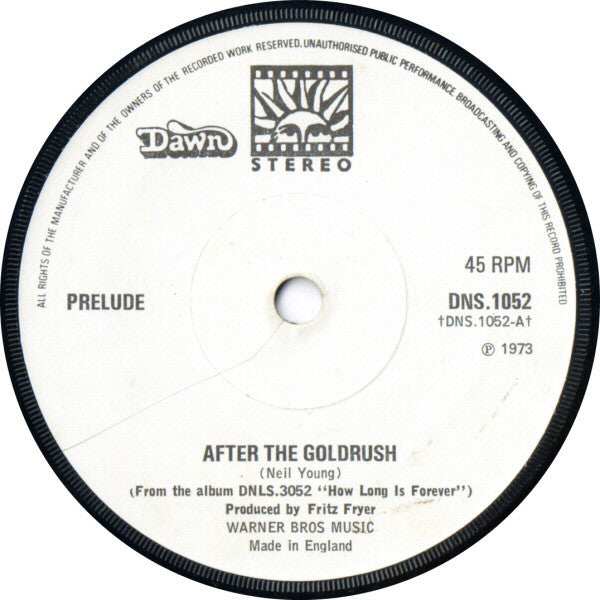 Prelude (3) - After The Goldrush (7", Single, Sol)