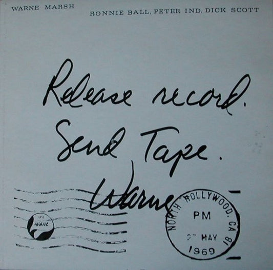 Warne Marsh - Release Record. Send Tape. (LP, Album)