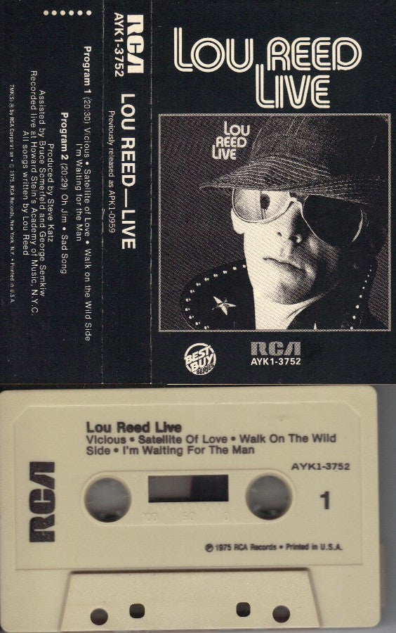 Lou Reed - Lou Reed Live (Cass, Album, RE)