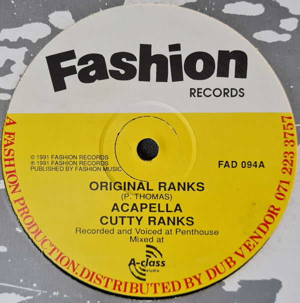 Cutty Ranks - Original Ranks (12")