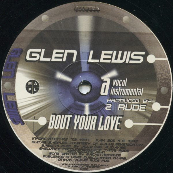 Glen Lewis* - Bout Your Love (12")
